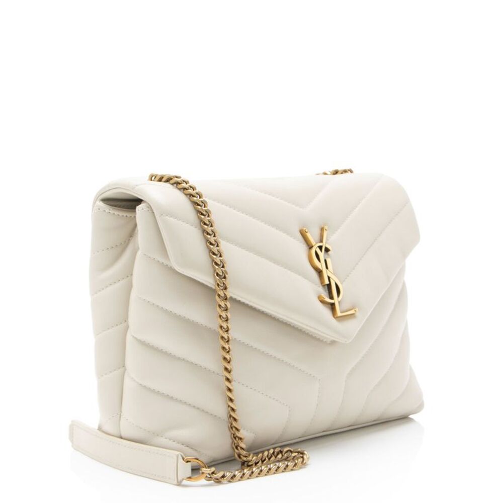 Saint Laurent Matelasse Calfskin Monogram LouLou Chain Small Shoulder Bag - Picture 2 of 15